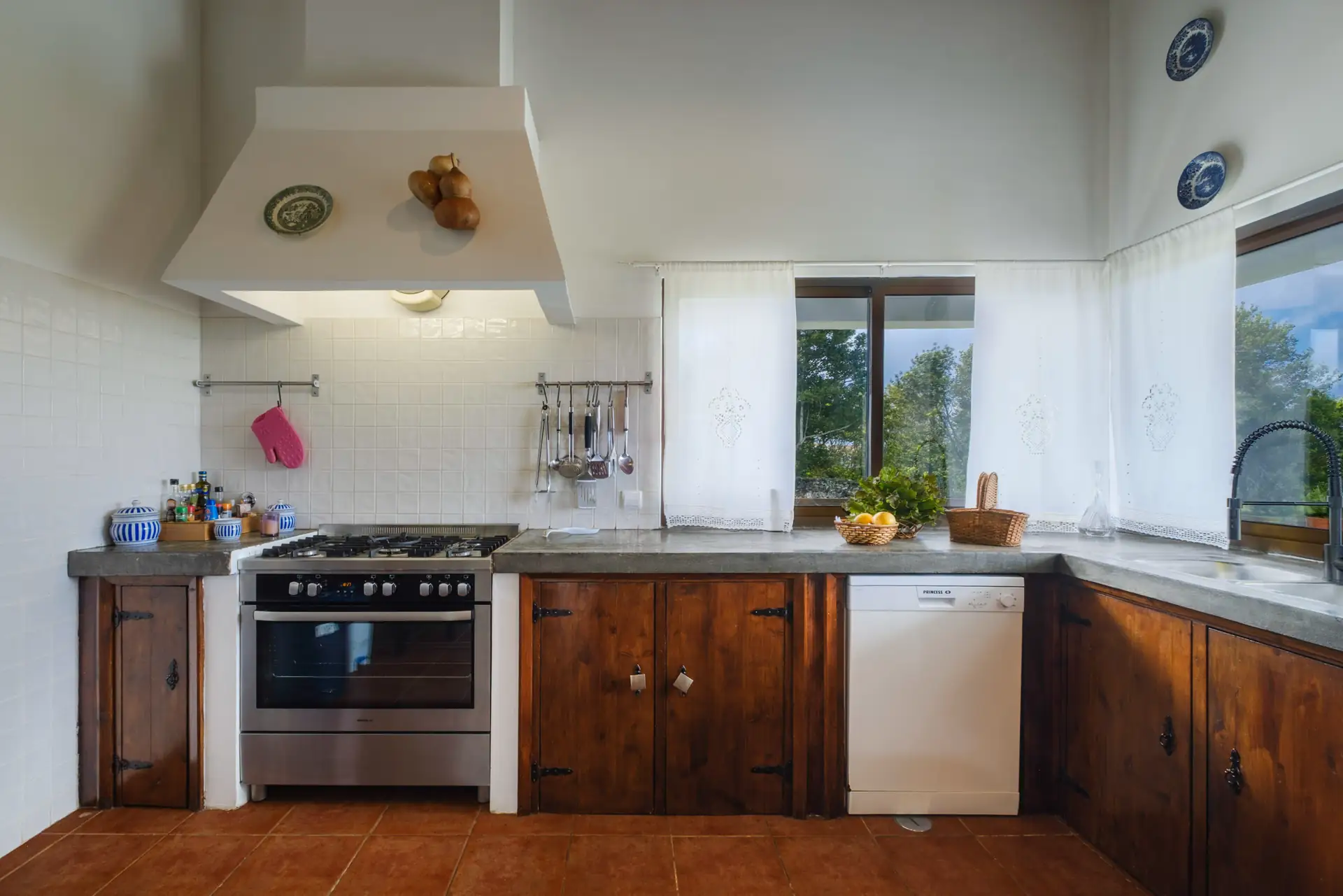 Kitchen at Casa das Hotências